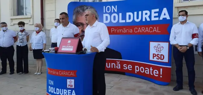 Foto VIDEO: Candidatul PSD Ion Doldurea, lansat în cursa pentru Primăria Caracal