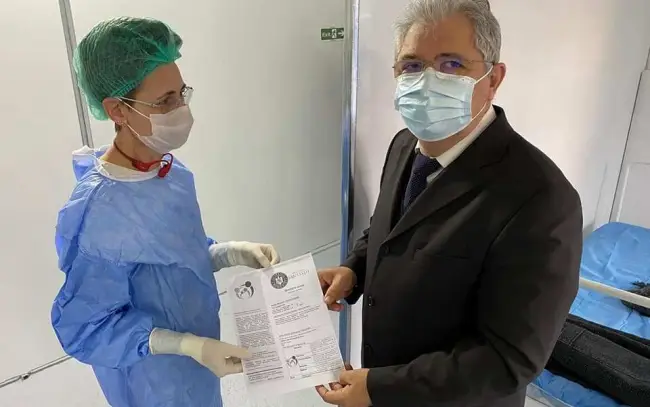Foto FOTO. Primarul din Caracal s-a vaccinat împotriva COVID-19