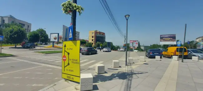 Foto FOTO. Se închide strada Vintilă Vodă din Slatina, pe întreaga porţiune. Ocol pe strada Ghiocei