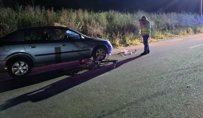 Foto FOTO. Accident pe drumul dintre Movileni şi Bacea. Un biciclist a ajuns la spital