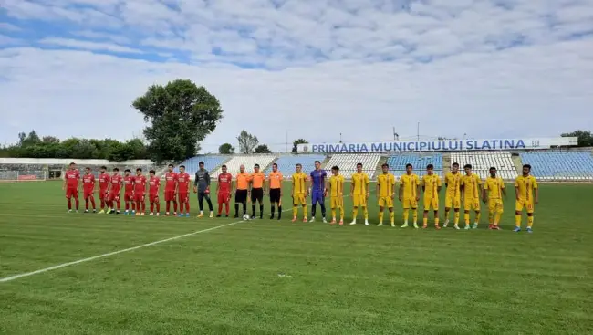 Foto FOTO. România Under 18, amical cu CSM Slatina pe Stadionul „1 Mai”