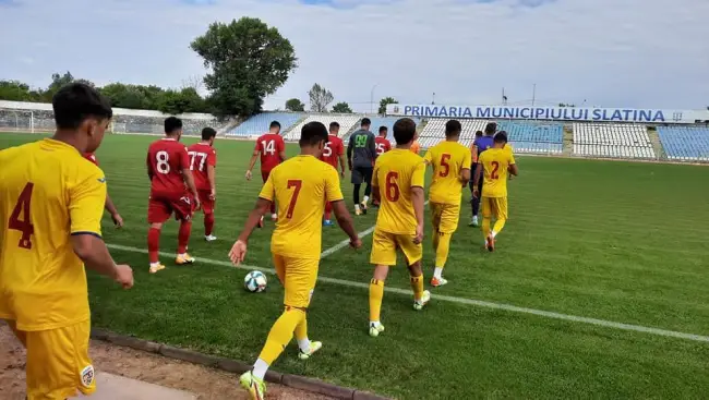 Foto FOTO. România Under 18, amical cu CSM Slatina pe Stadionul „1 Mai”