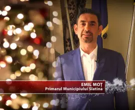 Foto VIDEO. Mesajul primarului Slatinei, Emil Moţ, cu ocazia Sărbătorilor de Iarnă 