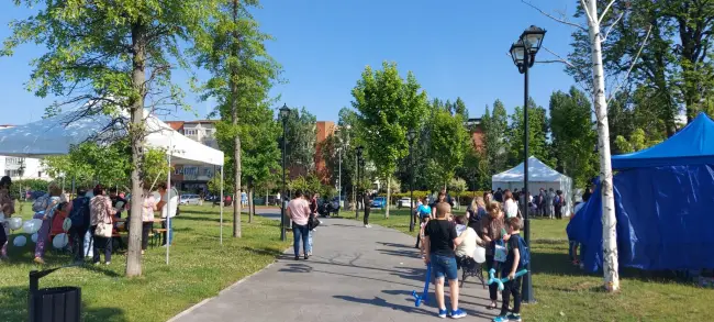 Foto  FOTO. Oraşul copiilor din Parcul Tineretului. Cei mici s-au bucurat de surprizele pregătite de organizatori