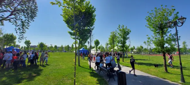 Foto  FOTO. Oraşul copiilor din Parcul Tineretului. Cei mici s-au bucurat de surprizele pregătite de organizatori