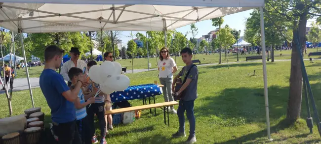 Foto  FOTO. Oraşul copiilor din Parcul Tineretului. Cei mici s-au bucurat de surprizele pregătite de organizatori