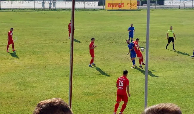 Foto FOTO. Oltul Curtişoara, victorie cu 3-1 în manşa tur a barajului de promovare în Liga a III-a