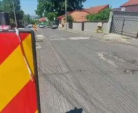 Foto  Când ar urma să fie reluat traficul rutier, pe strada Vintilă Vodă din Slatina