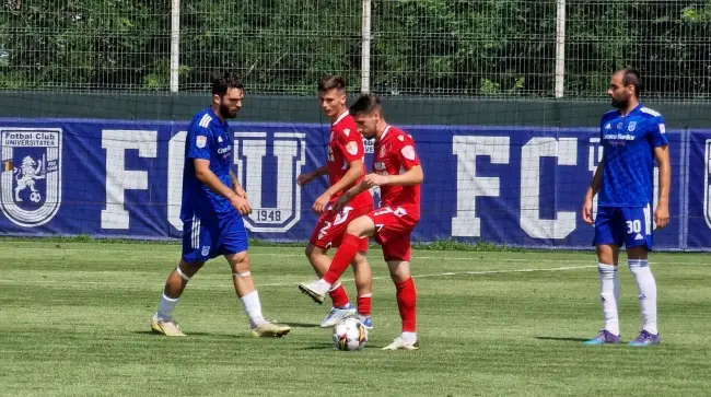 Foto CSM Slatina a pierdut amicalul cu echipa din Liga I, FCU Craiova 1948. „Un antrenament fizic bun, suntem în plin cantonament, iar deznodământul era oarecum previzibil”