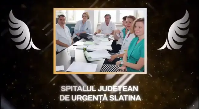 Foto Premiul Gold, pentru Neurologia Spitalului Judeţean de Urgenţă Slatina, din partea Societăţii Europene de Stroke