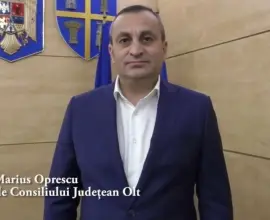 Foto Marius Oprescu, preşedintele CJ Olt, urare pentru femeile din Olt, cu ocazia Mărţişorului