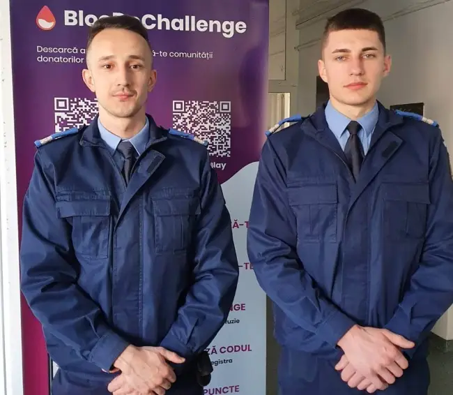 Foto FOTO. Jandarmii olteni au donat sânge pentru pacienţii din spitale