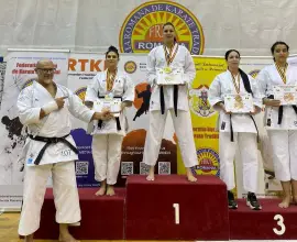Foto Sportivii Reido Caracal, pe podium la Campionatul Naţional de Karate Tradiţional
