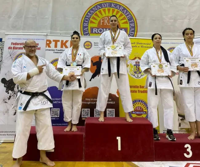 Foto Sportivii Reido Caracal, pe podium la Campionatul Naţional de Karate Tradiţional