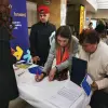 Imagine VIDEO&FOTO. Multe persoane interesate de găsirea unui loc de muncă în cadrul Bursei organizate la Slatina