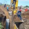 Foto FOTO&VIDEO. Persoană prinsă sub un mal de pământ, la Caracal