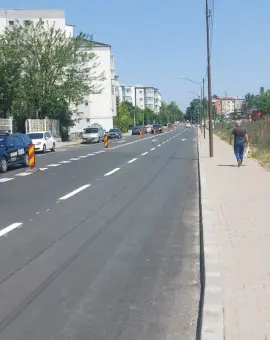Foto Primăria Slatina a finalizat reabilitarea străzii Tunari (FOTO)