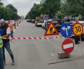 Foto Trafic rutier pe o singură bandă, începând de astăzi, pe strada Ecaterina Teodoroiu din Slatina. Se lucrează la reţeaua de apă şi canal
