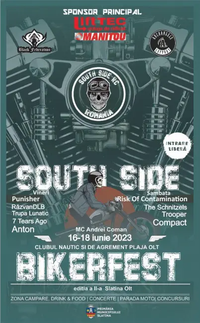 Foto South Side Biker Fest Slatina, în acest weekend, la Clubul Nautic. Compact urcă pe scenă sâmbătă 