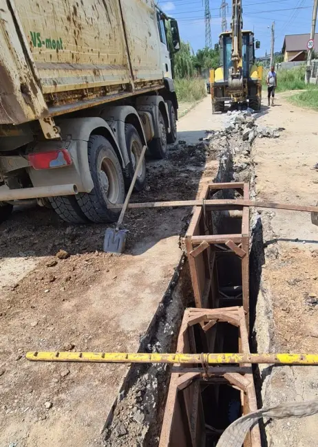 Foto CAO a început extinderea canalizării pe strada Agricultorului din Slatina (FOTO)