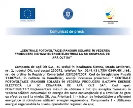 Foto Comunicat de presă