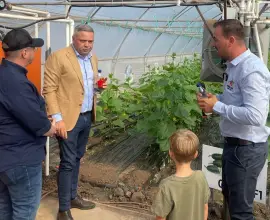 Foto Ministrul Florin Barbu, prezent în judeţul Olt: Viitorul legumiculturii românești este pe mâini bune și pricepute