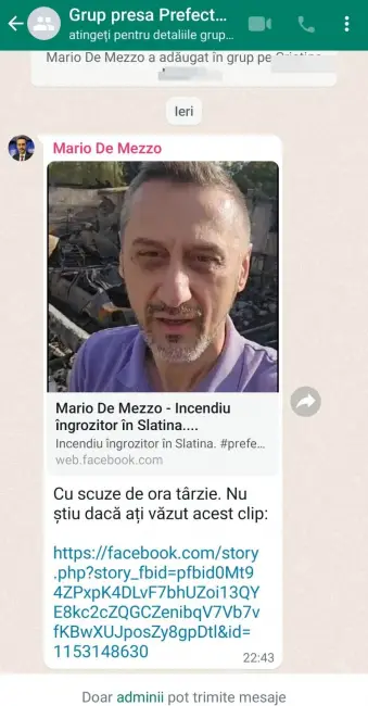 Foto Prefectul De Mezzo, fakenews cu hidranţii din Slatina. CAO a transmis situaţia reală