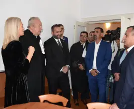 Foto Emil Moţ şi Marius Oprescu, prezenţi la inaugurarea noului sediu al Baroului Olt