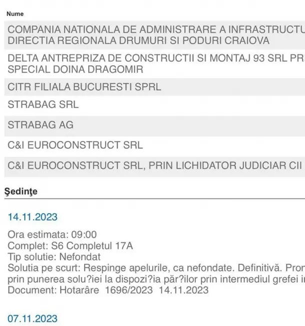 Foto  Contract reziliat pentru reabilitarea unui drum care trece prin nordul judeţului Olt, după 13 ani de procese