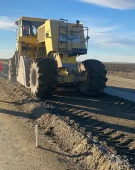 Foto Mobilizare pe Tronsonul 1 al Drumului Expres Craiova-Piteşti  (FOTO)