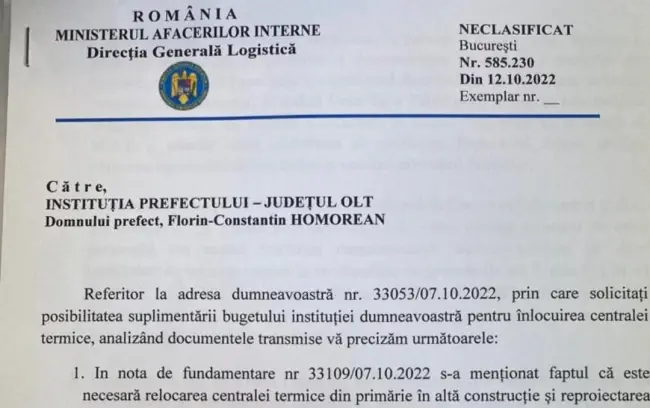Foto Cum au scăpat angajaţii Prefecturii de frigul din birouri. Mario De Mezzo, prins cu minciuna  (DOCUMENT)