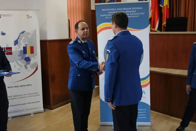 Foto FOTO. 22 de jandarmi olteni avansaţi în grad de Ziua Naţională
