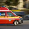 Foto Microbuz răsturnat, pe Centura Caracalului. Cinci persoane, la spital 