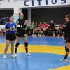 Foto FOTO. Tenismena Andreea Jifcu a dat lovitura de începere a meciului dintre HC Zalău şi CSM Slatina
