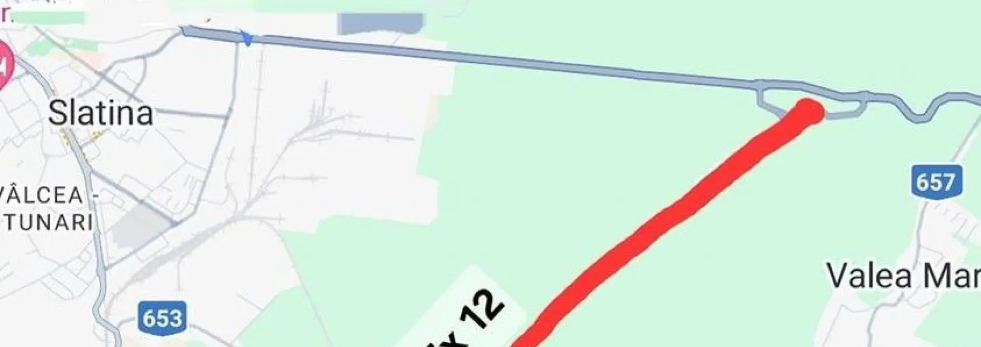 Foto Se închide o porţiune a Drumului Expres Craiova-Piteşti, la intrarea în Slatina-Valea Mare. Rute de ocolire