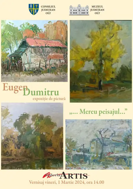 Foto Expoziţie de pictură a artistului Eugen Dumitru, pe simezele Galeriei Artis