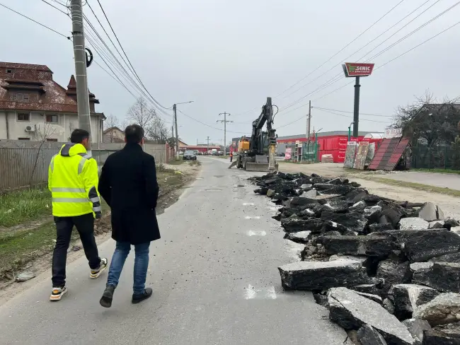 Foto Primul tronson al străzii Varianta Oituz din Slatina, finalizat (FOTO)