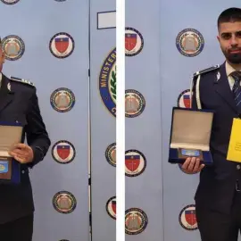 Foto Doi poliţişti ai IPJ Olt au fost premiaţi de către IGPR