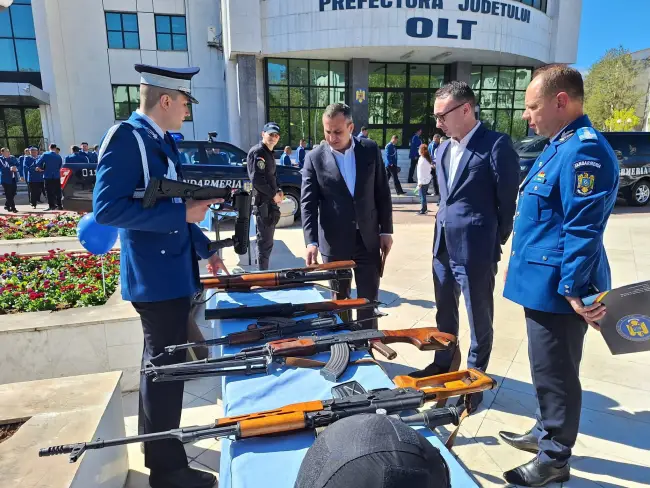 Foto FOTO. Jandarmii olteni au marcat 174 de ani de la înfiinţarea Jandarmeriei Române