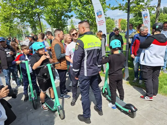 Foto Slatina verde. A fost lansat serviciul de trotinete electrice Bolt (FOTO)