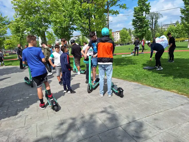 Foto Slatina verde. A fost lansat serviciul de trotinete electrice Bolt (FOTO)