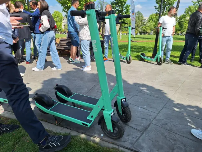 Foto Slatina verde. A fost lansat serviciul de trotinete electrice Bolt (FOTO)