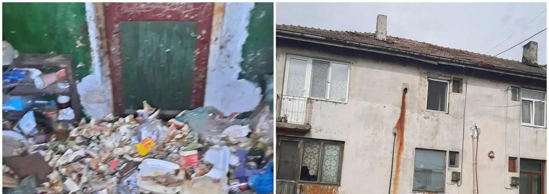 Foto Situaţie disperată pentru o familie din Brebeni, terorizată de un vecin care își aruncă gunoiul și dejecțiile în spațiile comune. Autorităţile locale spun că nu pot interveni