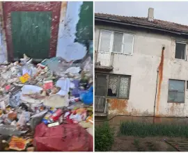 Foto Situaţie disperată pentru o familie din Brebeni, terorizată de un vecin care își aruncă gunoiul și dejecțiile în spațiile comune. Autorităţile locale spun că nu pot interveni