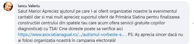 Foto Copiii cu autism, folosiţi de candidatul PNL Slatina în campania electorală