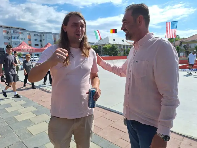 Foto  Start la prima ediție a Slatina Skate Open, desfășurată în cel mai nou parc din oraș