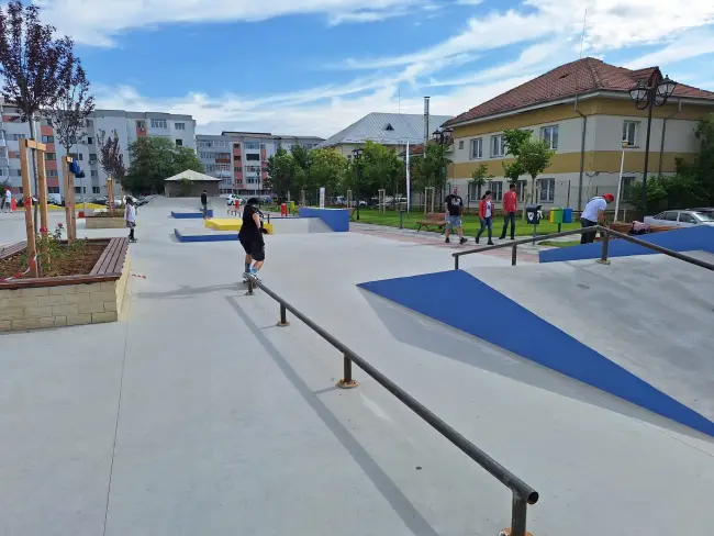 Foto  Start la prima ediție a Slatina Skate Open, desfășurată în cel mai nou parc din oraș