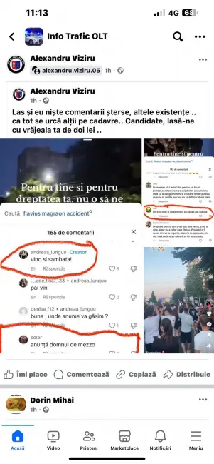 Foto Protestul tinerilor din Slatina, confiscat de candidatul PNL care şi-a trimis instigatori. Oamenii liberalului din grup sunt un jandarm şi preşedintele TNL