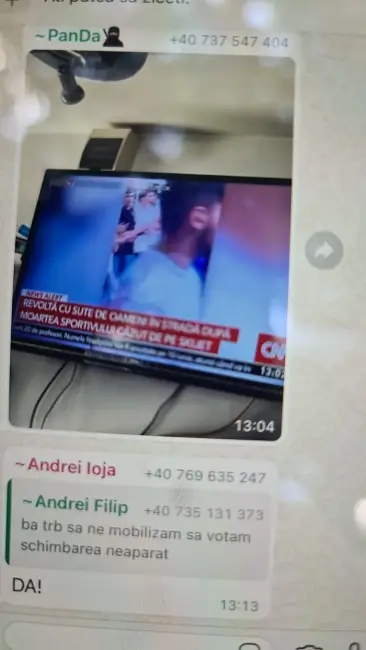 Foto Protestul tinerilor din Slatina, confiscat de candidatul PNL care şi-a trimis instigatori. Oamenii liberalului din grup sunt un jandarm şi preşedintele TNL