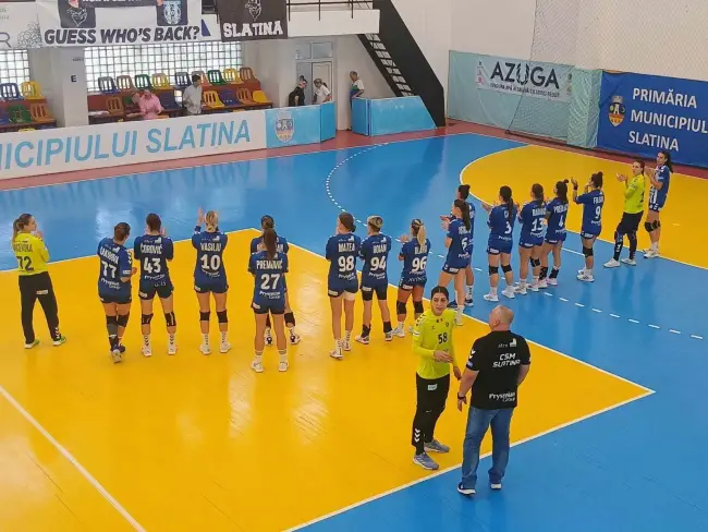 Foto CSM Slatina-SCM Craiova, scor 29-34, în cel de-al doilea joc de pregătire al verii